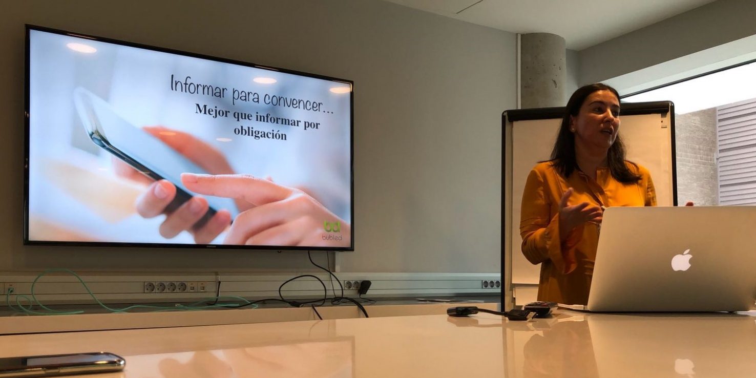 Exposición en jornada de asepeyo-Laura